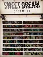 Sweet Dream Creamery menu