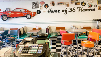 Golden Years Ice Cream Parlor And Diner Food Truck inside