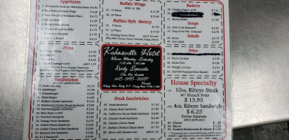 Kuhnsville Grill menu