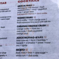 Taco Caballito Tequileria menu