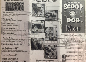 The Original Scoop Dog. menu