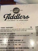 Fiddlers menu