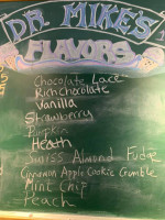 Dr Mike's Ice Cream Shop menu