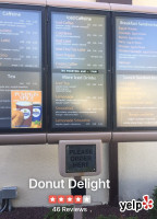 Donut Delight menu