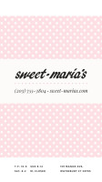 Sweet Maria's menu