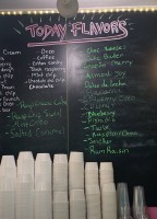 Sweet Cream's Ice Cream menu