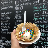 Scoops Sprinkles Ice Cream Shop menu