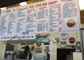 Ridgefield Ice Cream Shop menu