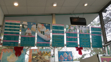 Sunny Daes Ice Cream menu