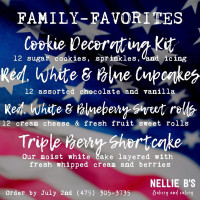 Nellie B's Bakery menu