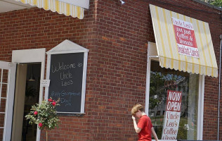 Uncle Leo's Not Just Coffee Donuts outside