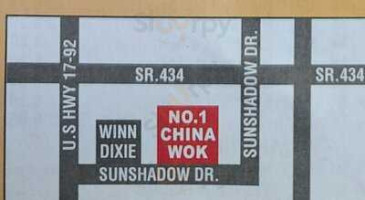 No. 1 China Wok menu