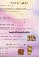 Christy's Bakery menu