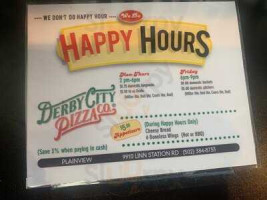 Derby City Pizza menu