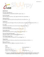 Cafe 1832 menu