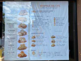 Waffle De Lys menu