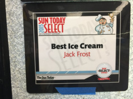 Jack Frost Homemade Ice Cream menu