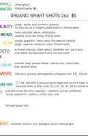 Pressed Juice Daily menu