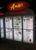 Andy's Frozen Custard menu