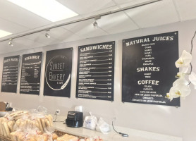 Sunset Bakery menu