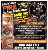 Outlaw Smoke Bbq menu