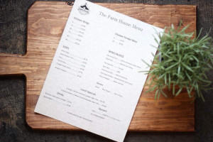 The Farm House menu