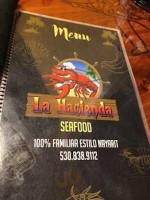 Mariscos La Hacienda menu