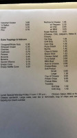 Mc Carry's Dairyland menu