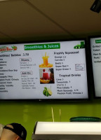 Tropical Juice menu