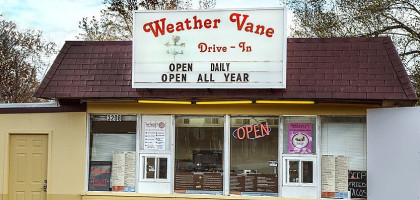 Weather Vane Ice Creme outside