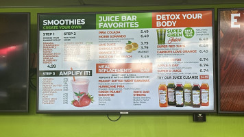 Tropical Juice menu
