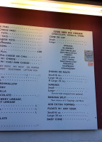 Cree-mee Drive-in menu