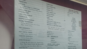 Cree-mee Drive-in menu