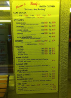 Randy's Frozen Custard menu