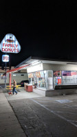 Family Donuts outside