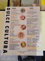 Dulce Cultura menu