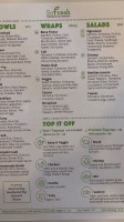 Sofresh Fowler Ave menu