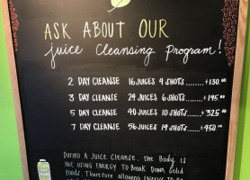 Juice Kitchen menu