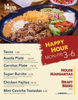 La Fiesta Taqueria menu