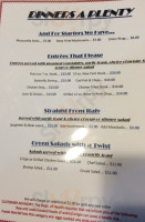 Fairmount menu