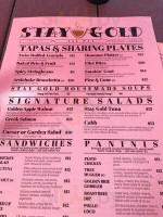 Stay Gold Cafe Lounge Belmar menu