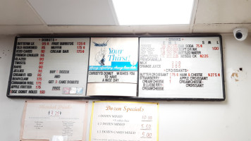 Christy's Donuts menu