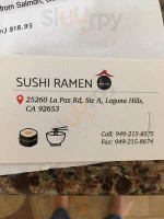 Sushi Ramen menu