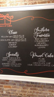 Piece Of Cake Inc. menu