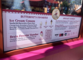 Phineas Q. Butterfat's Ice Cream Parlour menu