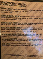 Moosehead Saloon menu