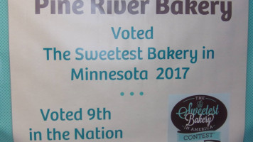 Pine River Bakery menu