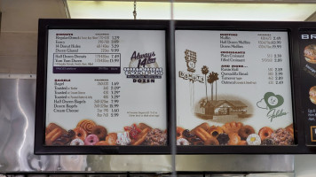 Yum Yum Donuts menu