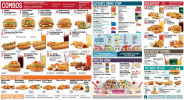 Sonic Drive-in menu