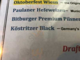 Rheinblick German menu